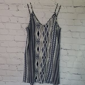 Geometric design summer dress